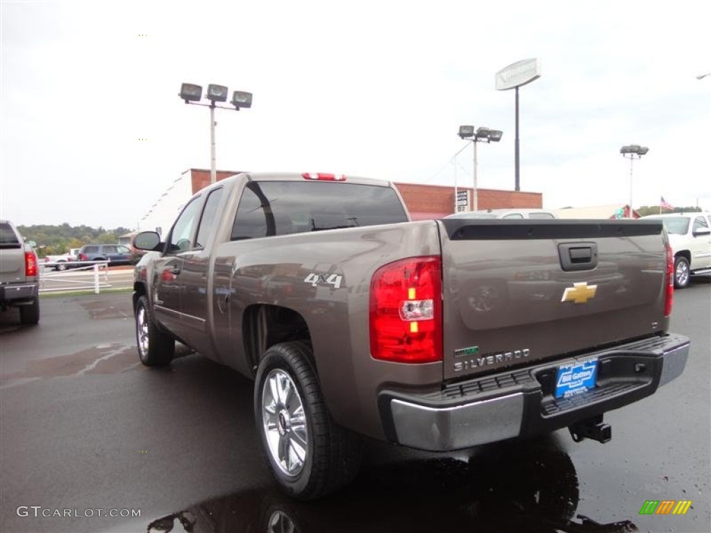 2012 Silverado 1500 LT Extended Cab 4x4 - Mocha Steel Metallic / Ebony photo #3