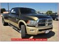 2011 Sagebrush Pearl Dodge Ram 3500 HD Laramie Longhorn Crew Cab 4x4 Dually  photo #9