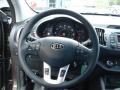 2012 Kia Sportage Black Interior Steering Wheel Photo