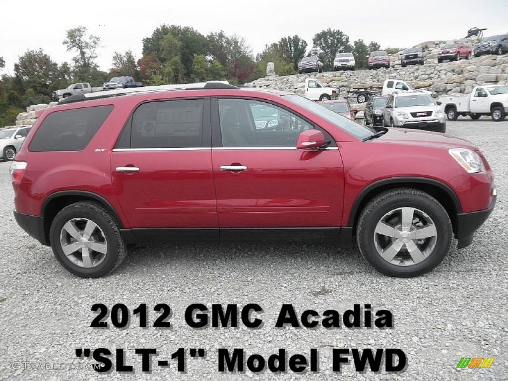 2012 Acadia SLT - Crystal Red Tintcoat / Ebony photo #1