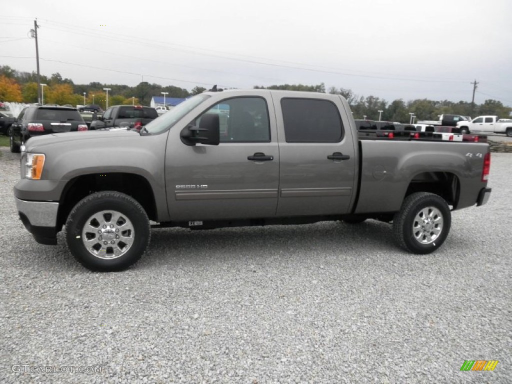 Steel Gray Metallic 2013 GMC Sierra 2500HD SLE Crew Cab 4x4 Exterior Photo #71562586