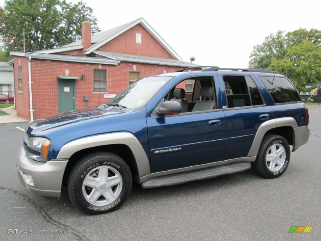 2002 TrailBlazer LTZ 4x4 - Indigo Blue Metallic / Dark Pewter photo #3