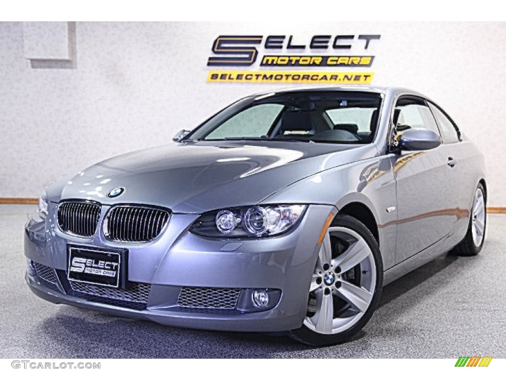 2009 3 Series 335i Coupe - Space Grey Metallic / Black photo #1