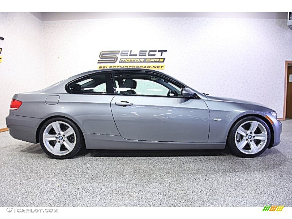 2009 3 Series 335i Coupe - Space Grey Metallic / Black photo #4