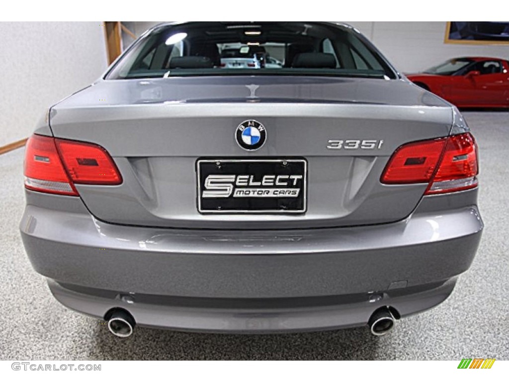 2009 3 Series 335i Coupe - Space Grey Metallic / Black photo #5