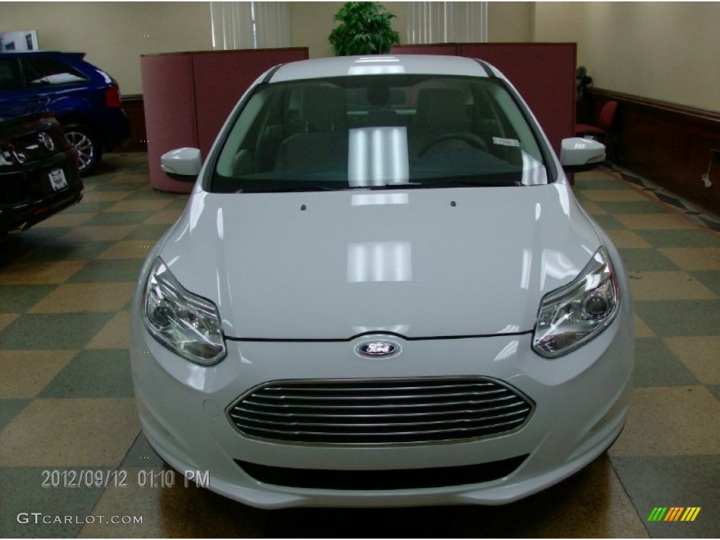 2012 Focus Electric - Oxford White / Electric Light Stone photo #2