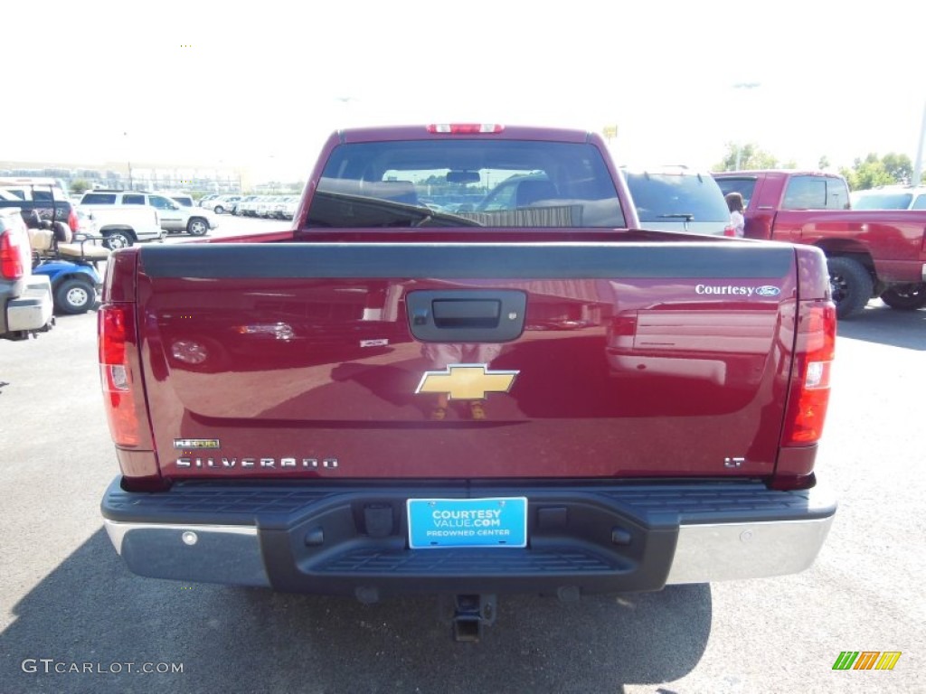 2009 Silverado 1500 LT Crew Cab - Deep Ruby Red Metallic / Ebony photo #3