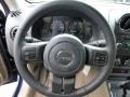 2013 Jeep Patriot Dark Slate Gray/Light Pebble Interior Steering Wheel Photo