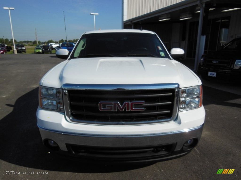 2008 Sierra 1500 SLE Crew Cab - Summit White / Ebony photo #2