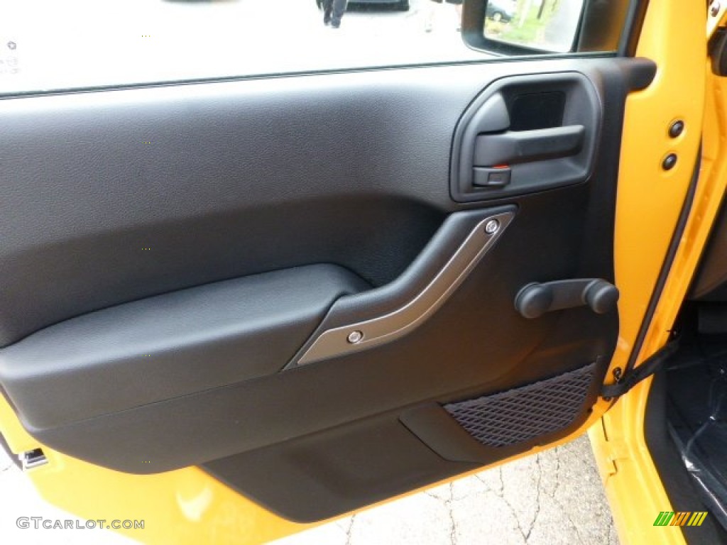 2013 Jeep Wrangler Sport 4x4 Black Door Panel Photo #71566651