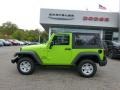 Gecko Green 2013 Jeep Wrangler Sport 4x4 Exterior