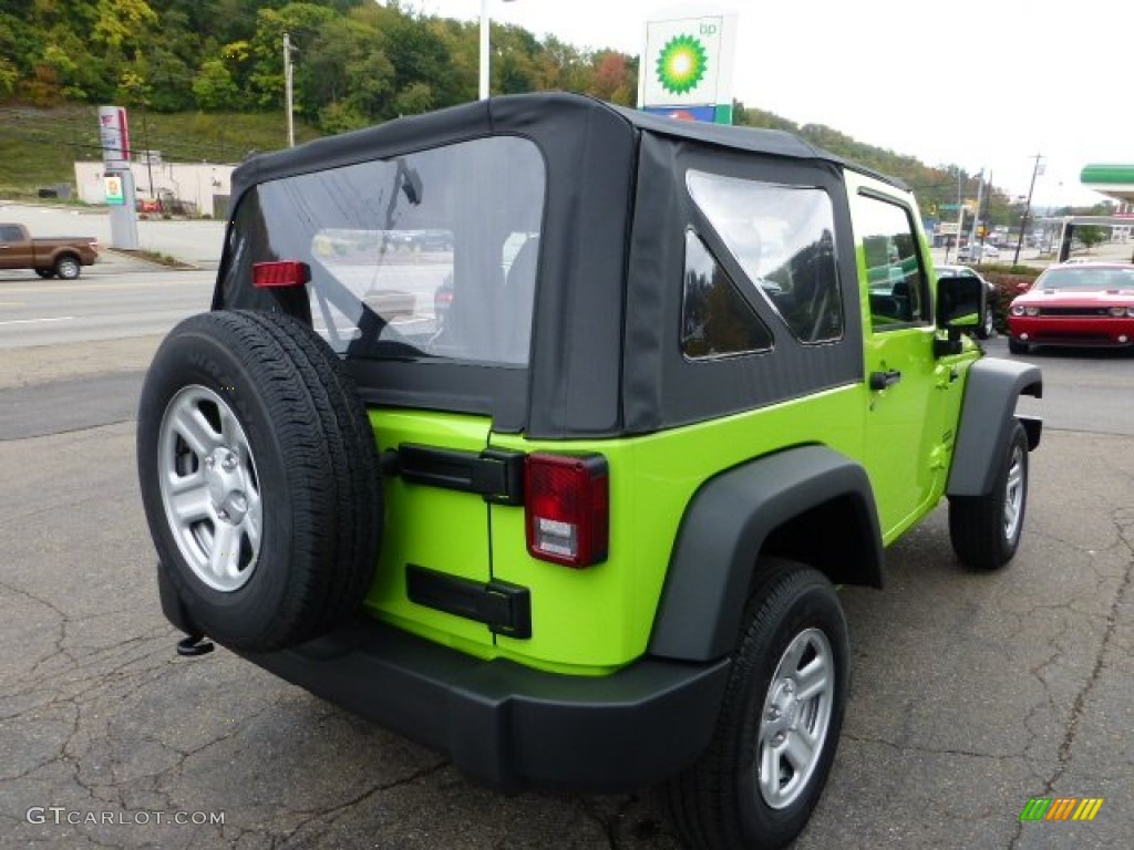 2013 Wrangler Sport 4x4 - Gecko Green / Black photo #5
