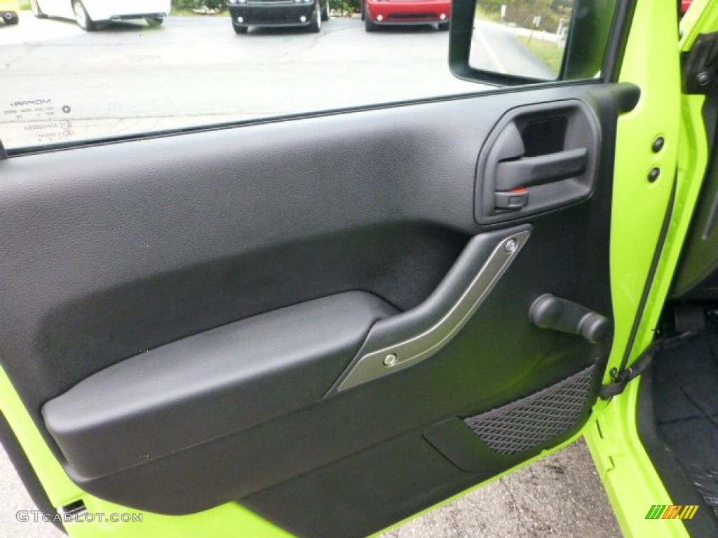 2013 Jeep Wrangler Sport 4x4 Black Door Panel Photo #71567176