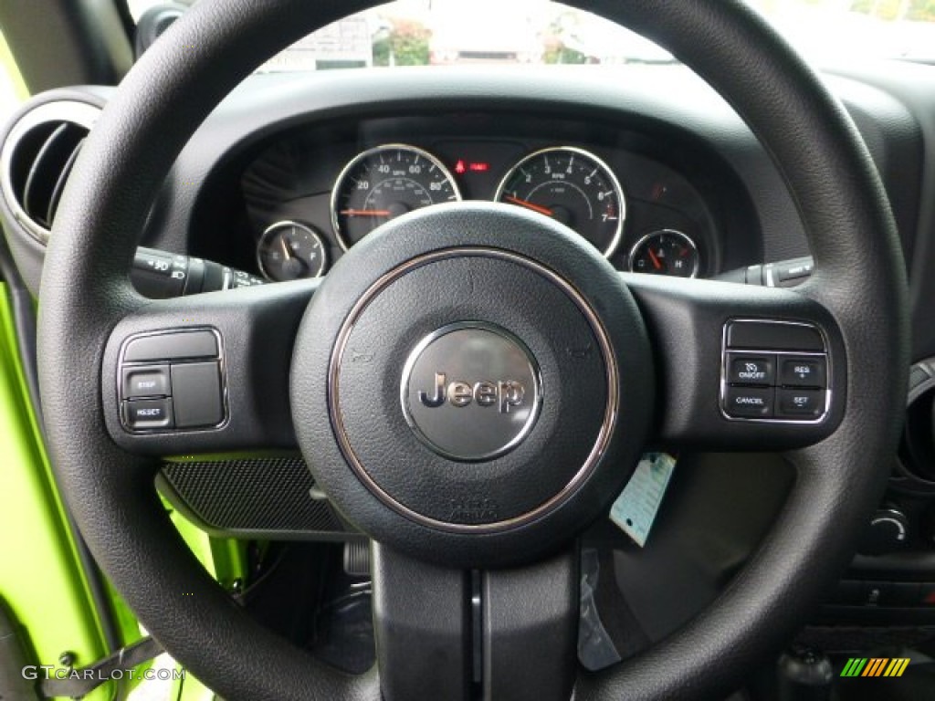 2013 Jeep Wrangler Sport 4x4 Black Steering Wheel Photo #71567200