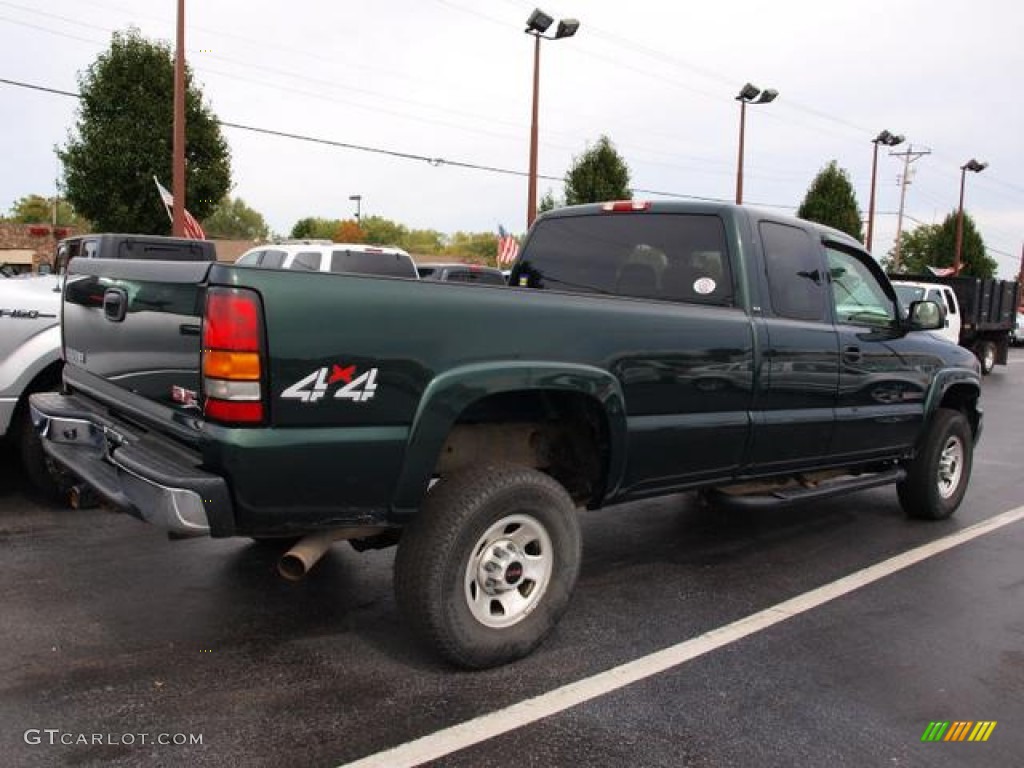 2004 Sierra 3500 SLE Extended Cab 4x4 - Polo Green Metallic / Neutral photo #3