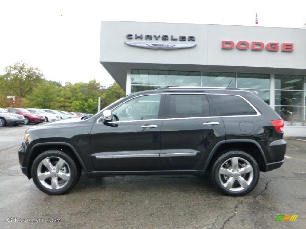 Brilliant Black Crystal Pearl 2013 Jeep Grand Cherokee Limited 4x4 Exterior Photo #71568283