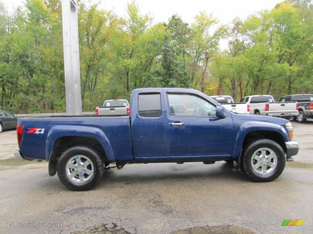 Deep Navy 2011 Chevrolet Colorado LT Extended Cab 4x4 Exterior Photo #71568634