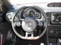 2013 Volkswagen Beetle Black/Red Interior Steering Wheel Photo