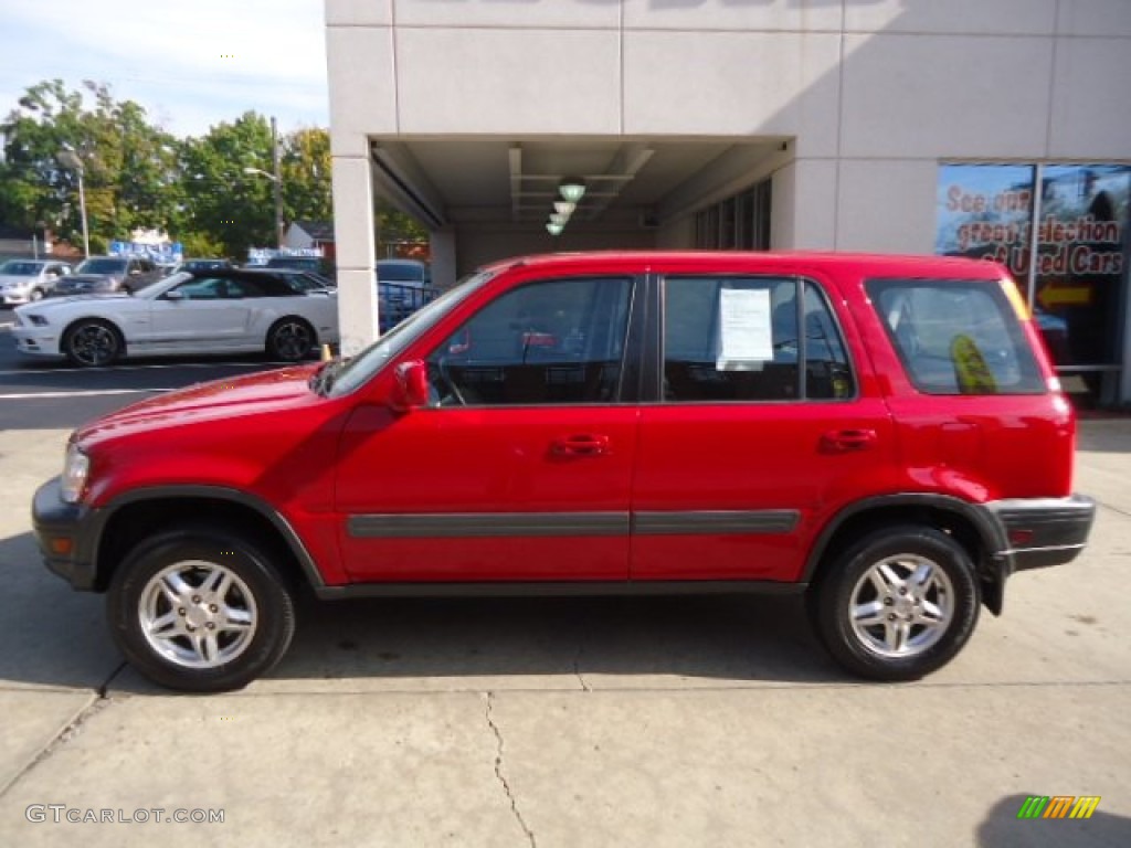 2001 CR-V EX 4WD - Milano Red / Dark Gray photo #2