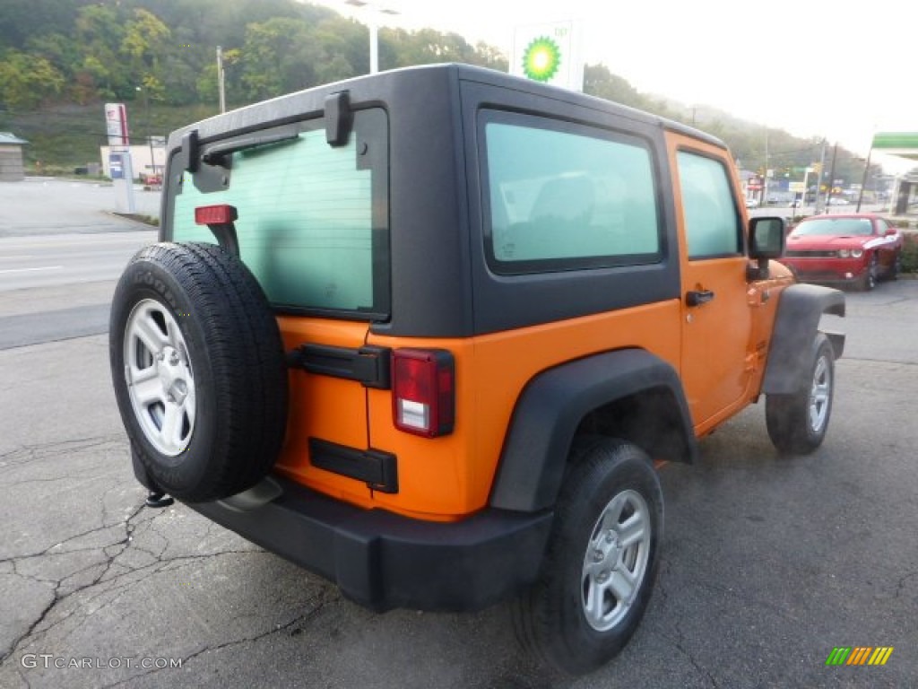 2012 Wrangler Sport 4x4 - Crush Orange / Black photo #5