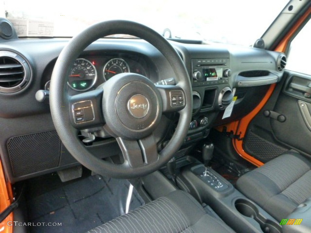 2012 Wrangler Sport 4x4 - Crush Orange / Black photo #15