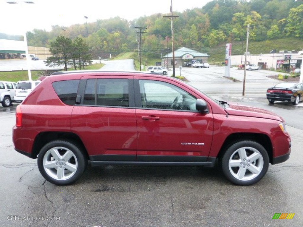 Deep Cherry Red Crystal Pearl 2012 Jeep Compass Limited 4x4 Exterior Photo #71570170