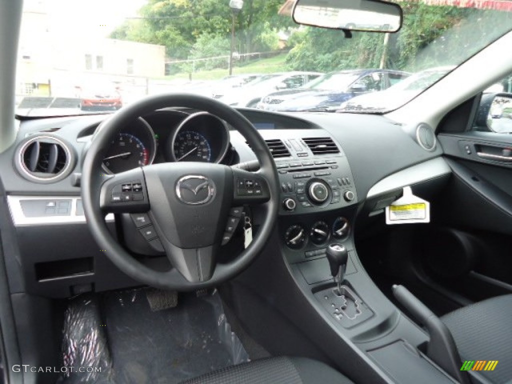 Black Interior 2013 Mazda MAZDA3 i Sport 4 Door Photo #71570851