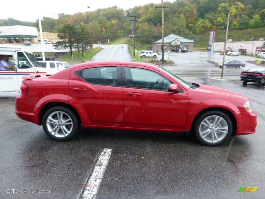 2013 Avenger SXT V6 - Redline 2-Coat Pearl / Black photo #6