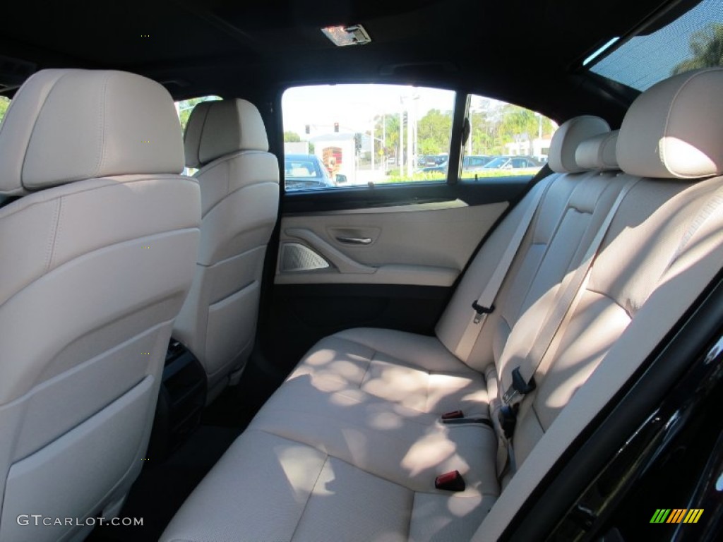 2013 5 Series 550i Sedan - Carbon Black Metallic / Oyster/Black photo #5