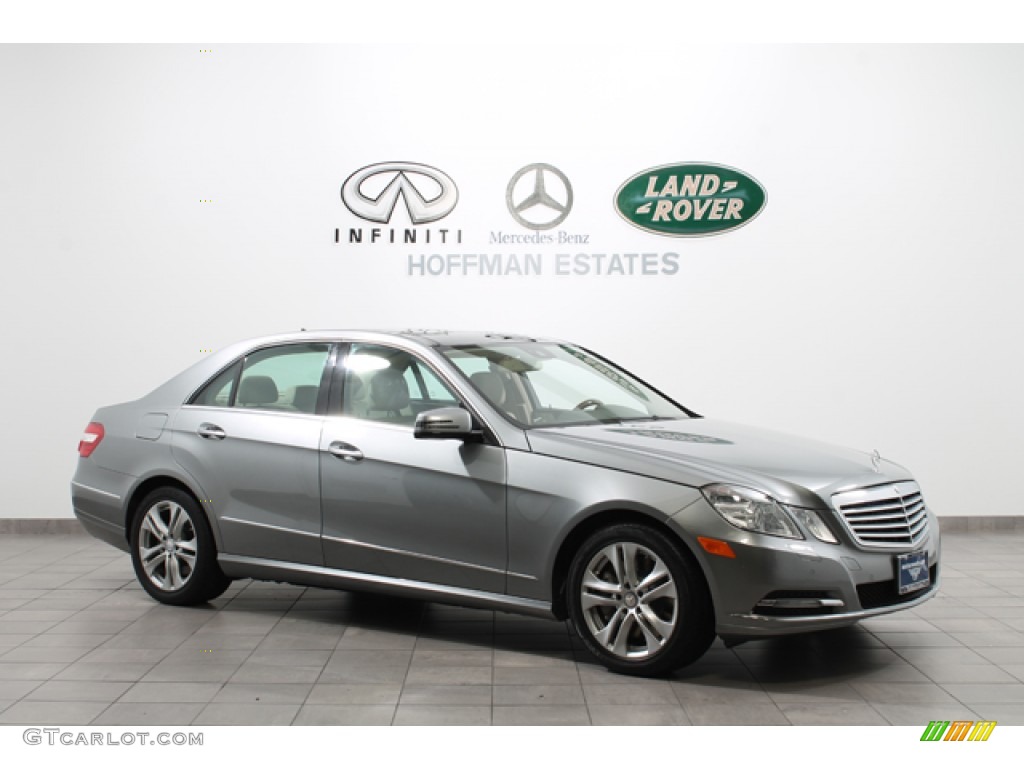 2011 E 550 4Matic Sedan - Palladium Silver Metallic / Almond/Black photo #1