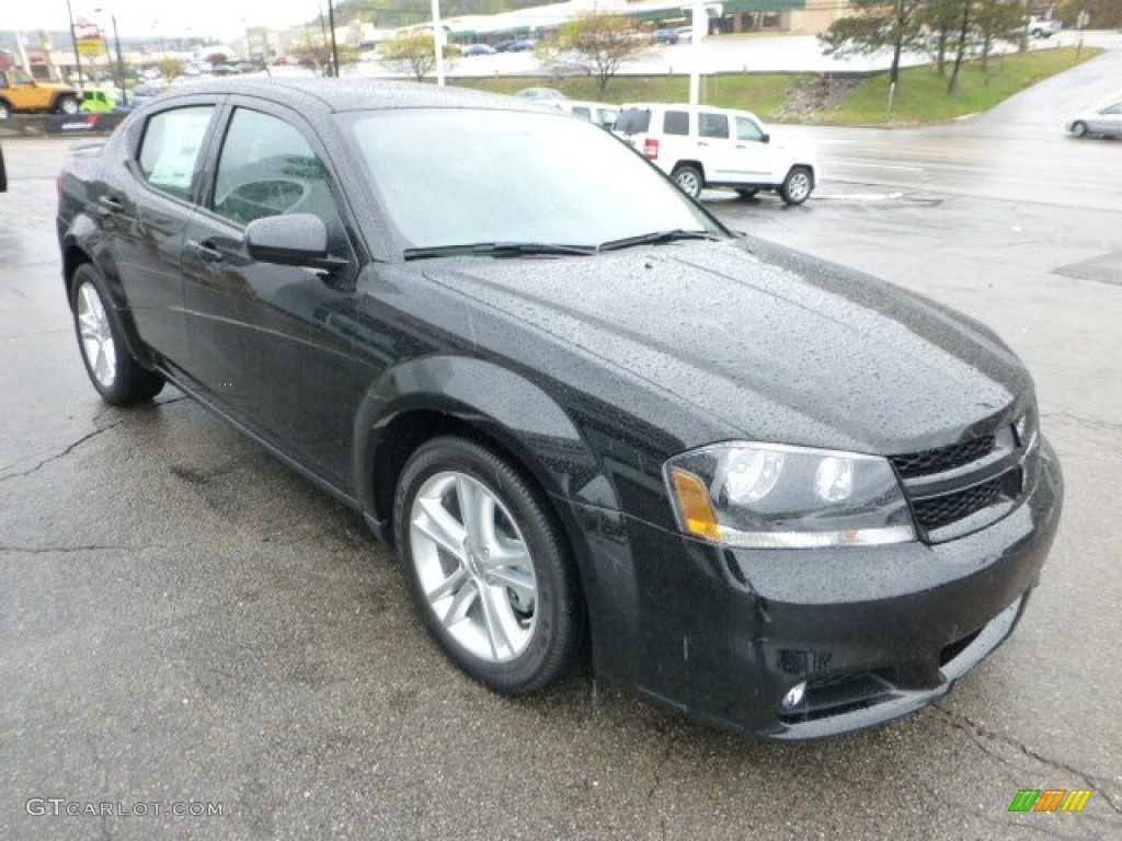 Black 2013 Dodge Avenger SXT V6 Exterior Photo #71573978