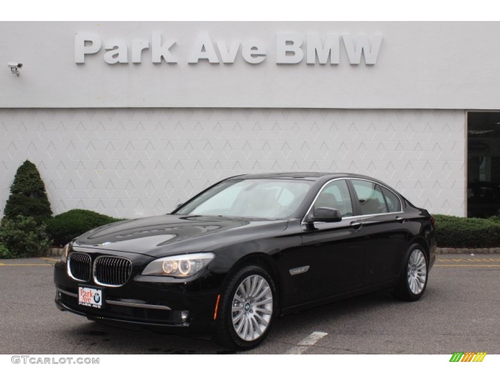 2012 7 Series 750i xDrive Sedan - Jet Black / Saddle/Black photo #1