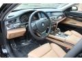 Saddle/Black Prime Interior Photo for 2012 BMW 7 Series #71575175