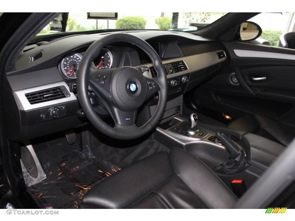 Black Merino Leather Interior 2010 BMW M5 Standard M5 Model Photo #71575433