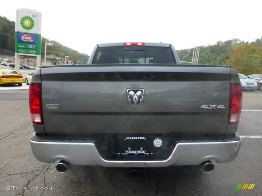 2012 Ram 1500 Laramie Crew Cab 4x4 - Mineral Gray Metallic / Dark Slate Gray photo #4