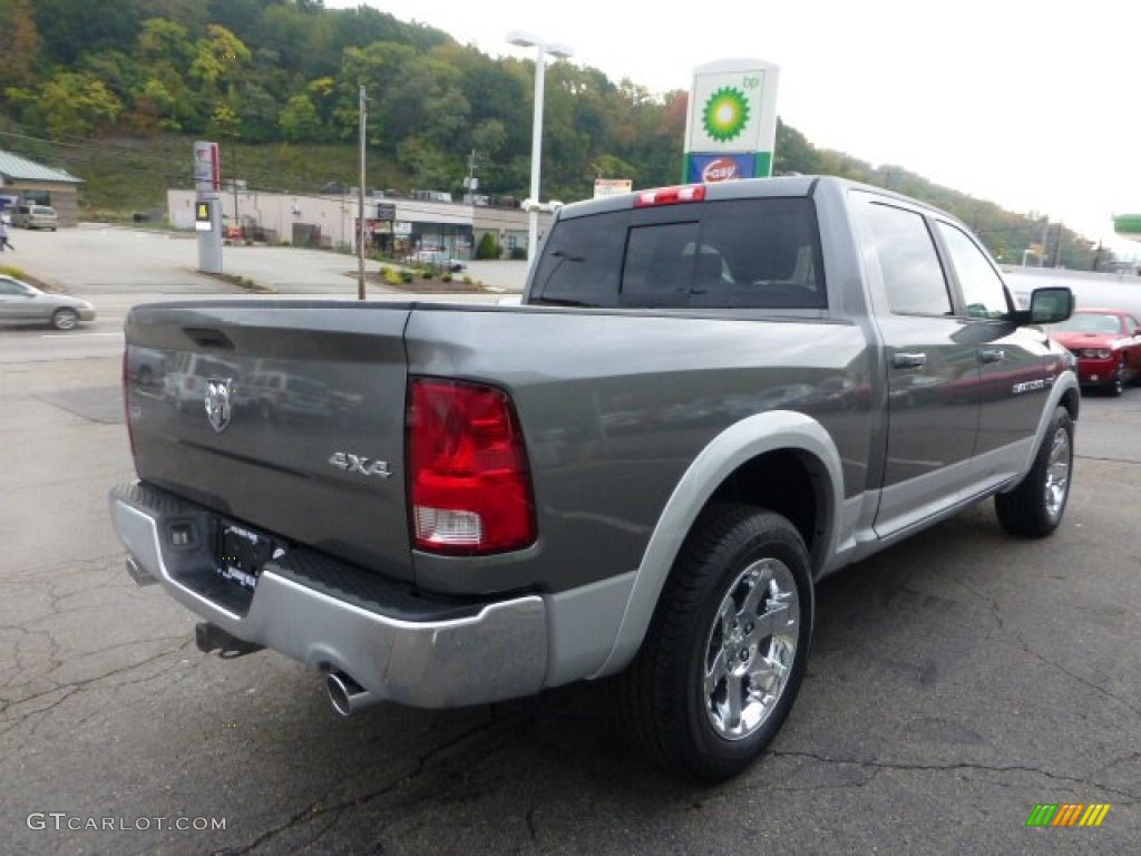 2012 Ram 1500 Laramie Crew Cab 4x4 - Mineral Gray Metallic / Dark Slate Gray photo #5