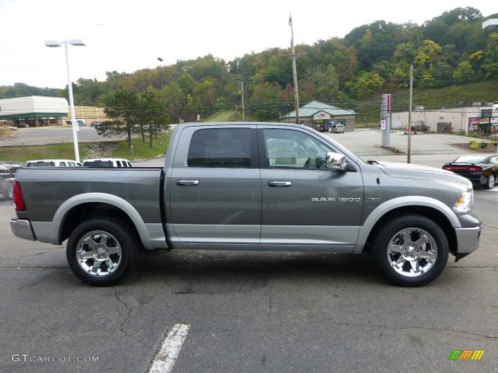 2012 Ram 1500 Laramie Crew Cab 4x4 - Mineral Gray Metallic / Dark Slate Gray photo #6