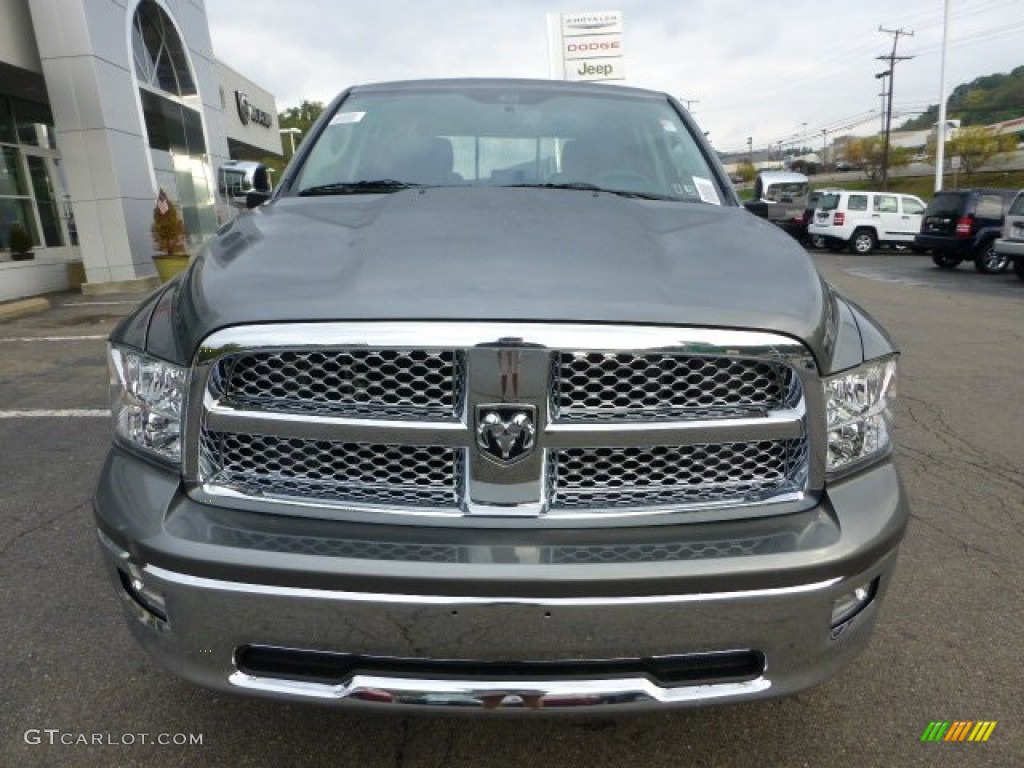 2012 Ram 1500 Laramie Crew Cab 4x4 - Mineral Gray Metallic / Dark Slate Gray photo #8
