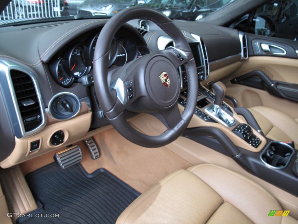 Natural Espresso/Cognac Interior 2011 Porsche Cayenne Turbo Photo #71576150