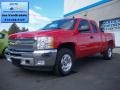 2012 Victory Red Chevrolet Silverado 1500 LT Extended Cab 4x4  photo #1