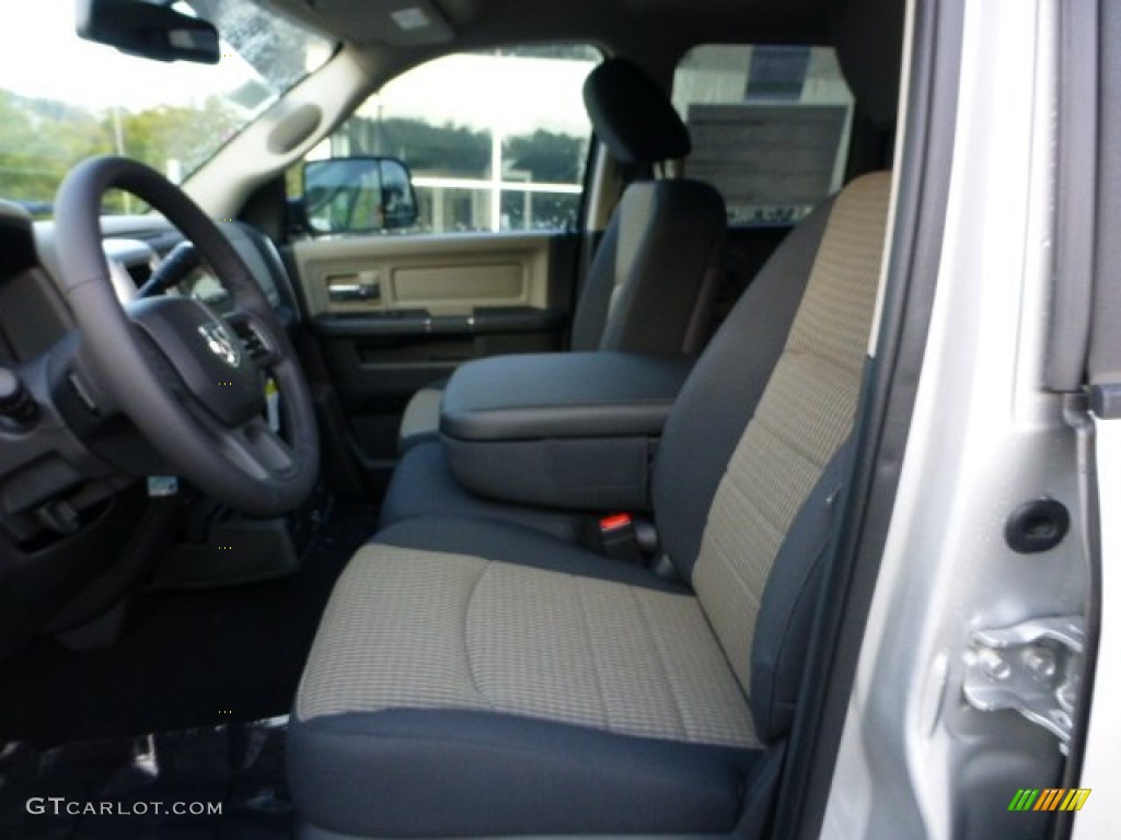 2012 Ram 1500 Outdoorsman Quad Cab 4x4 - Bright Silver Metallic / Dark Slate Gray/Medium Graystone photo #12