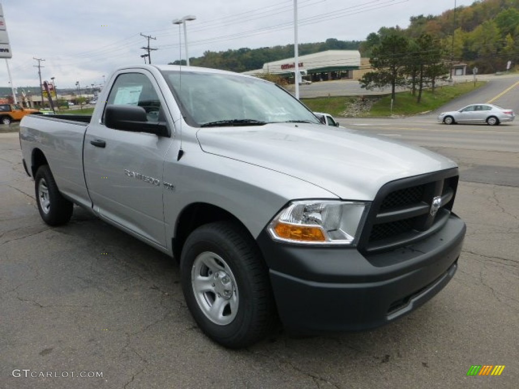 Bright Silver Metallic 2012 Dodge Ram 1500 ST Regular Cab 4x4 Exterior Photo #71577656