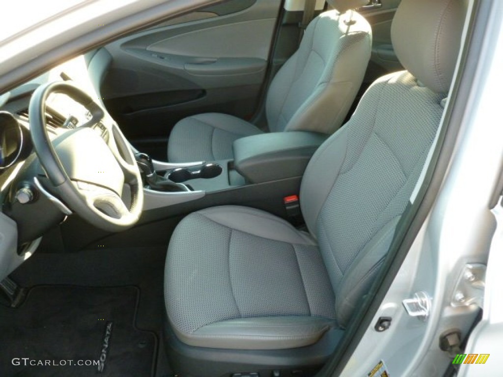 2011 Sonata SE - Radiant Silver / Gray photo #15