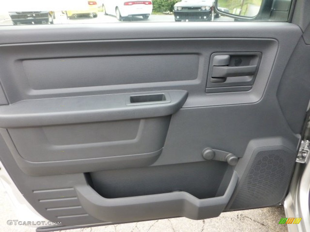 2012 Dodge Ram 1500 ST Regular Cab 4x4 Dark Slate Gray/Medium Graystone Door Panel Photo #71577743