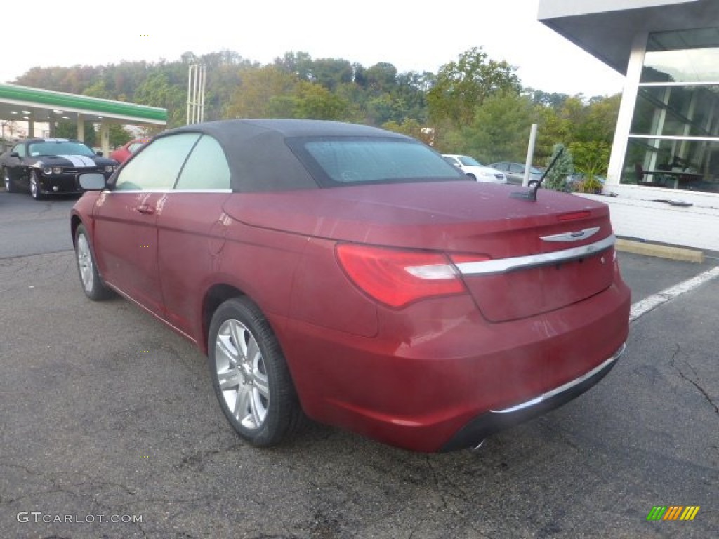 Deep Cherry Red Crystal Pearl 2013 Chrysler 200 Touring Convertible Exterior Photo #71578289