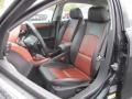 2008 Chevrolet Malibu Ebony/Brick Red Interior Front Seat Photo