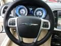 Black/Light Frost Beige 2013 Chrysler 300 AWD Steering Wheel