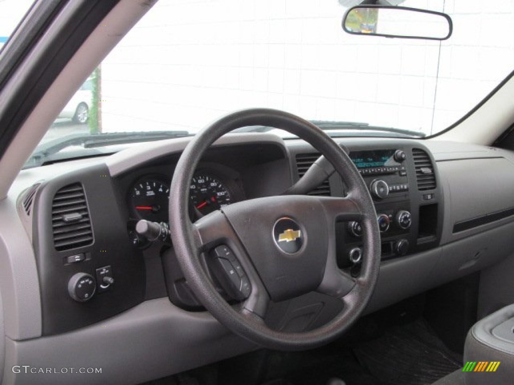 2011 Silverado 1500 LS Regular Cab 4x4 - Sheer Silver Metallic / Dark Titanium photo #11