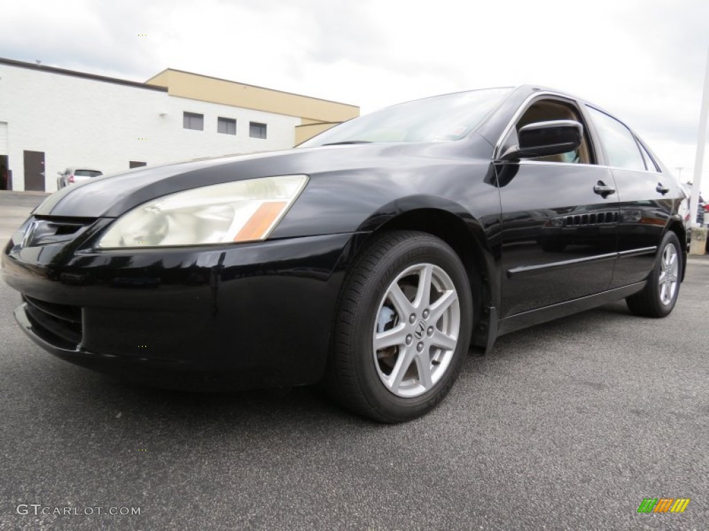 2003 Accord EX V6 Sedan - Nighthawk Black Pearl / Ivory photo #1