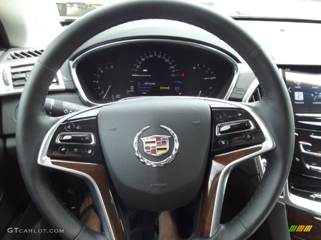 2013 Cadillac SRX Luxury FWD Ebony/Ebony Steering Wheel Photo #71581580
